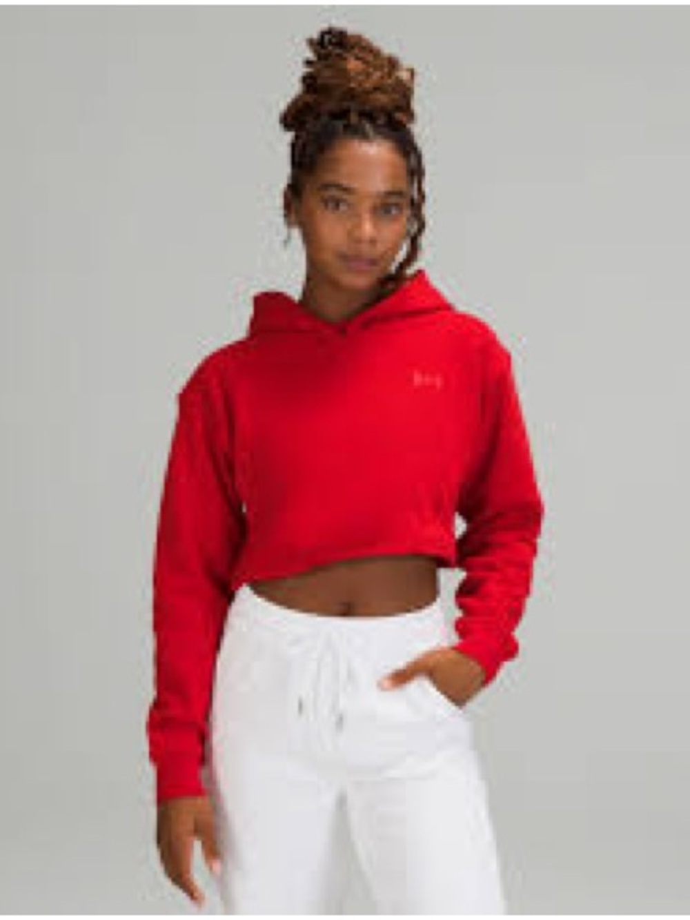 Lululemon Team Canada All Yours Cropped Hoodie Red Size 6